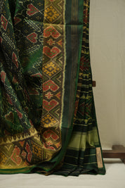 Green Rajkot Patola Silk Saree - SRGRPSS618