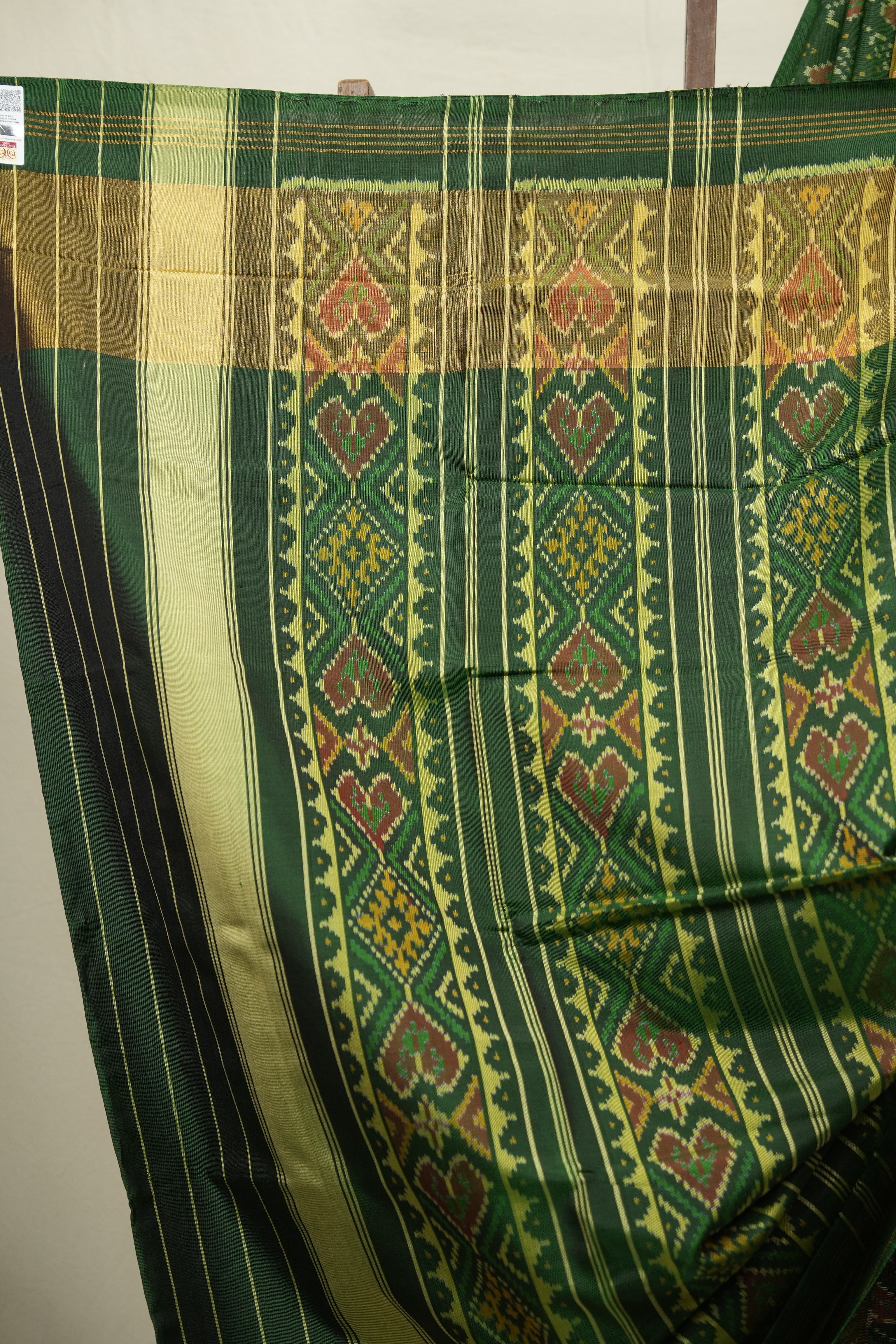 Green Rajkot Patola Silk Saree - SRGRPSS618