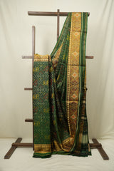 Green Rajkot Patola Silk Saree - SRGRPSS621