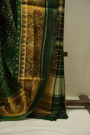 Green Rajkot Patola Silk Saree - SRGRPSS623
