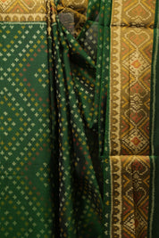Green Rajkot Patola Silk Saree - SRGRPSS623