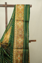 Green Rajkot Patola Silk Saree - SRGRPSS623