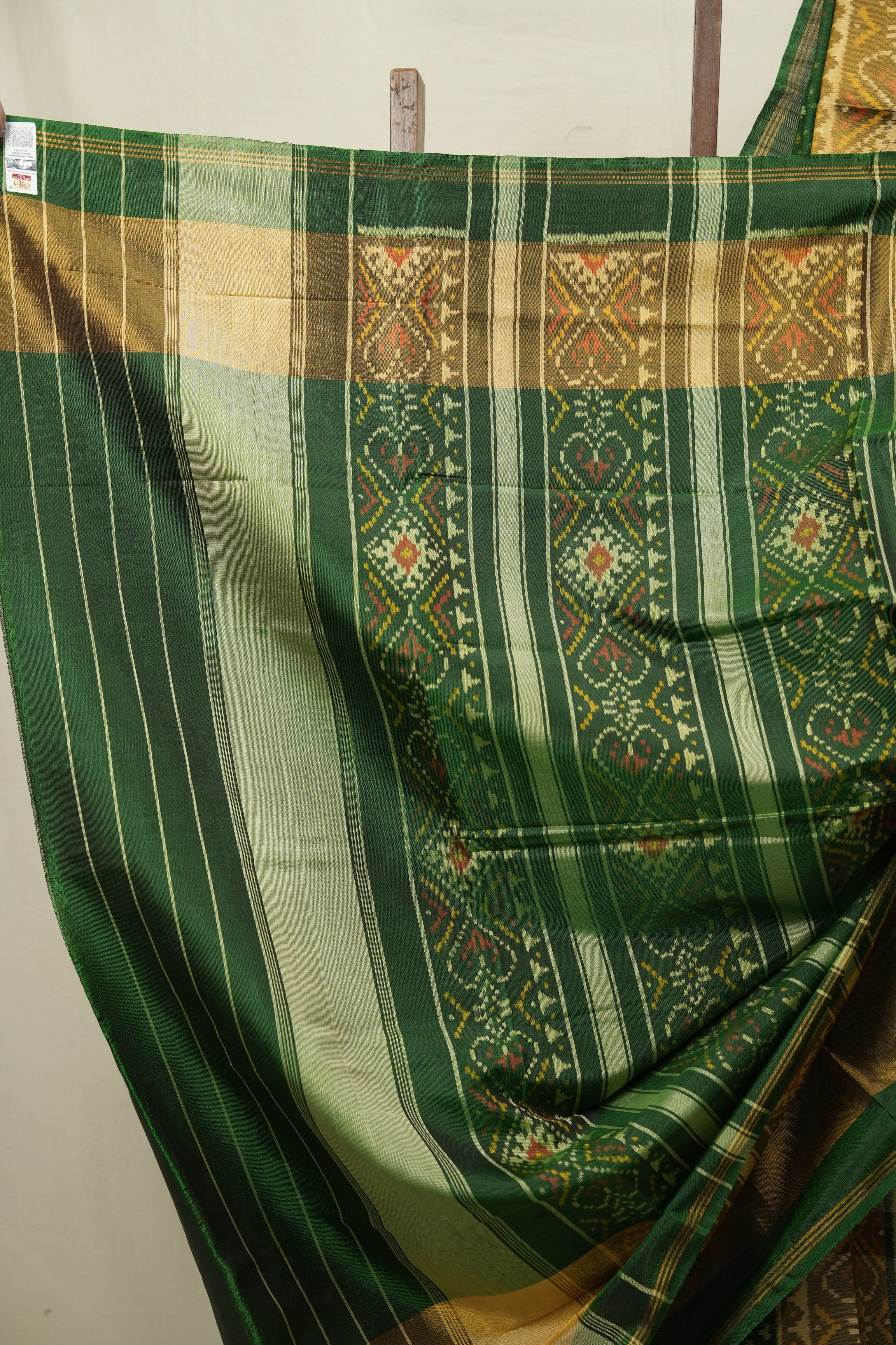 Green Rajkot Patola Silk Saree - SRGRPSS623