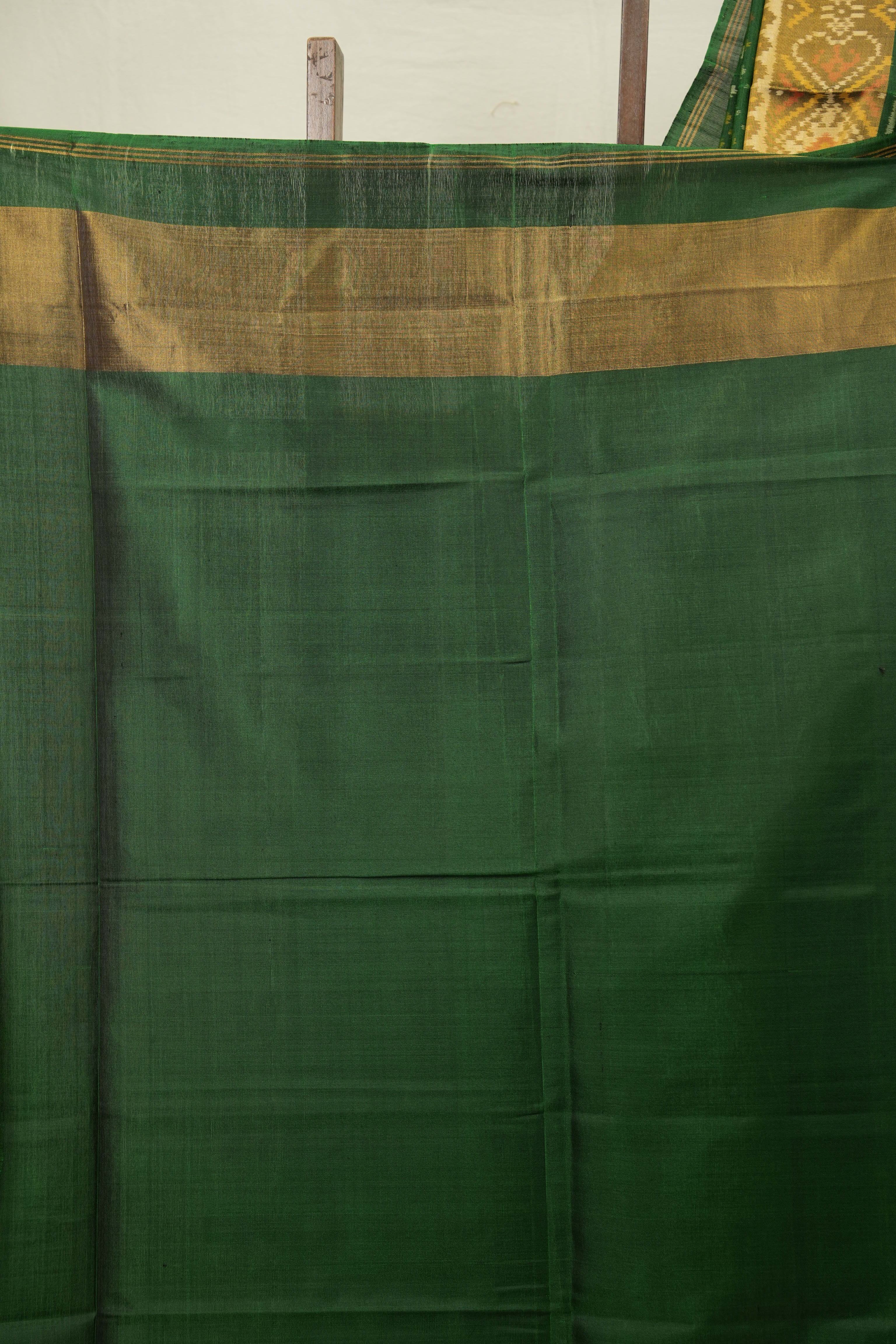 Green Rajkot Patola Silk Saree - SRGRPSS623