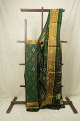 Green Rajkot Patola Silk Saree - SRGRPSS616