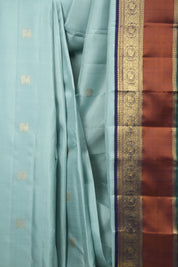 Sky Blue Kanjivaram Silk Saree - SRSBKSS1068