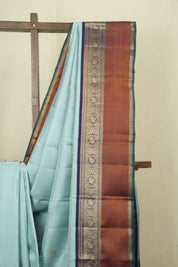 Sky Blue Kanjivaram Silk Saree - SRSBKSS1068