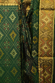 Green Rajkot Patola Silk Saree - SRGRPSS616