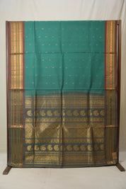 Green Gadwal Cotton Silk Saree - SRGGCSS163
