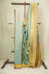 Powder Blue Kanjivaram Silk Saree - SRPBKSS1064
