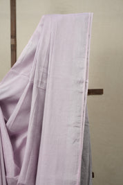 Lilac Tissue Linen Saree With Tassels - SRLTLS270