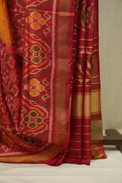 Mango Yellow Rajkot Patola Silk Saree - SRMYRPSS625