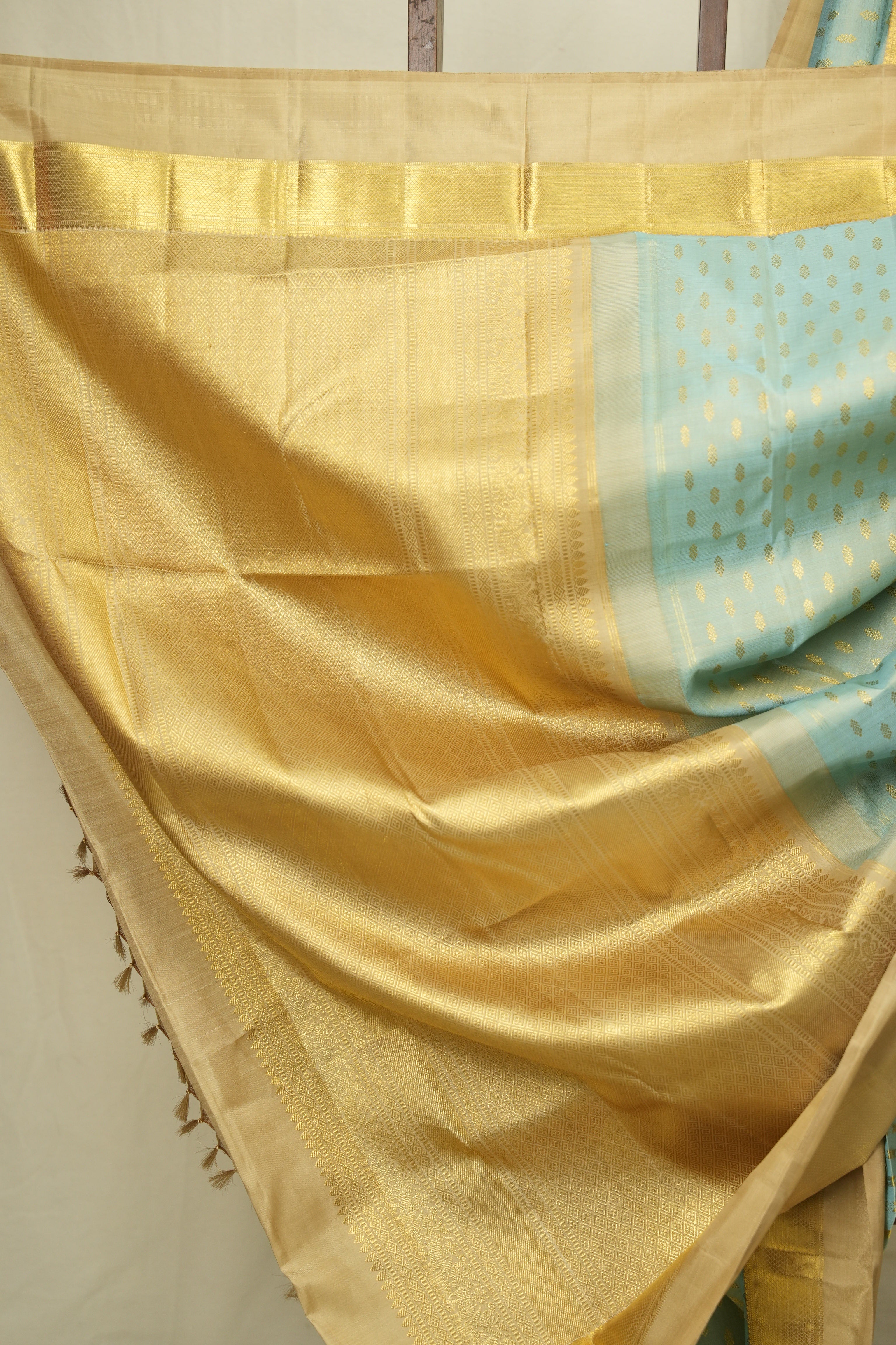 Powder Blue Kanjivaram Silk Saree - SRPBKSS1064