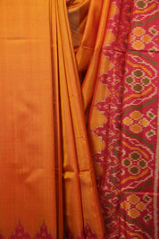 Mango Yellow Rajkot Patola Silk Saree - SRMYRPSS625
