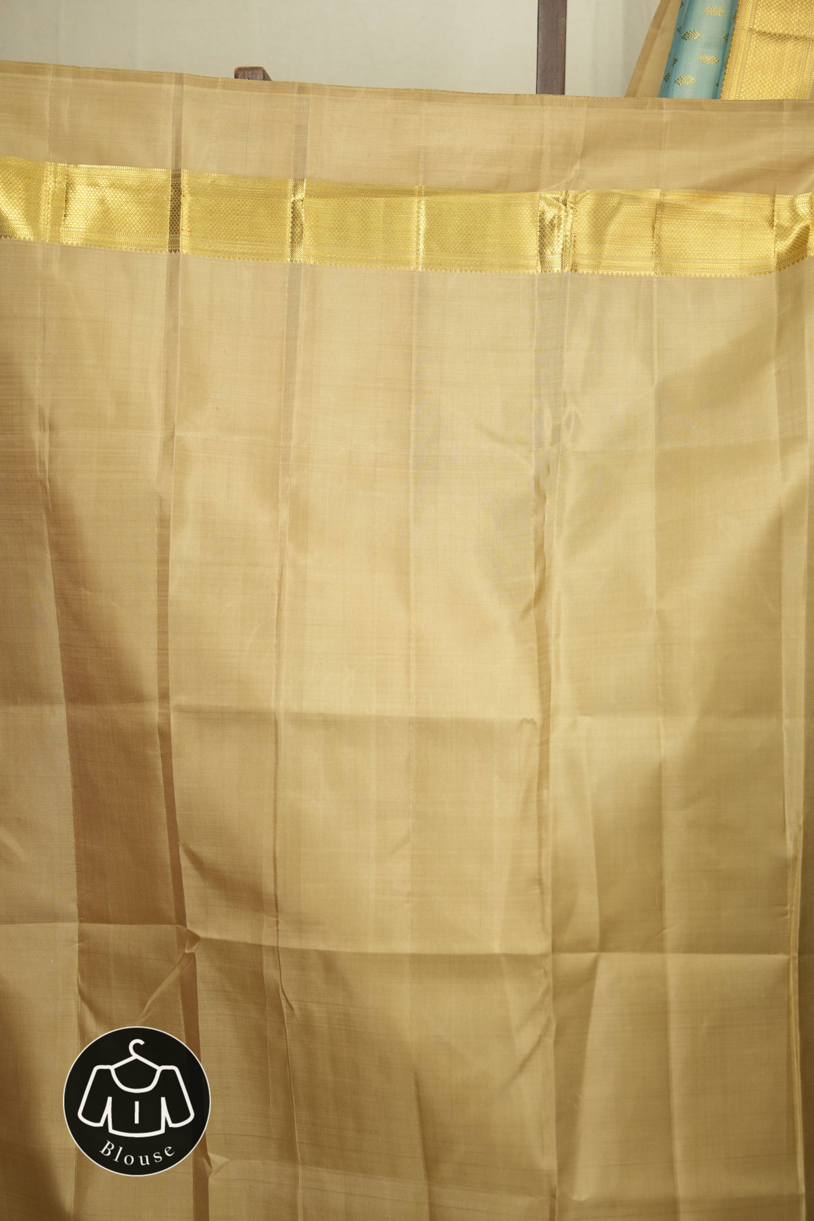 Powder Blue Kanjivaram Silk Saree - SRPBKSS1064