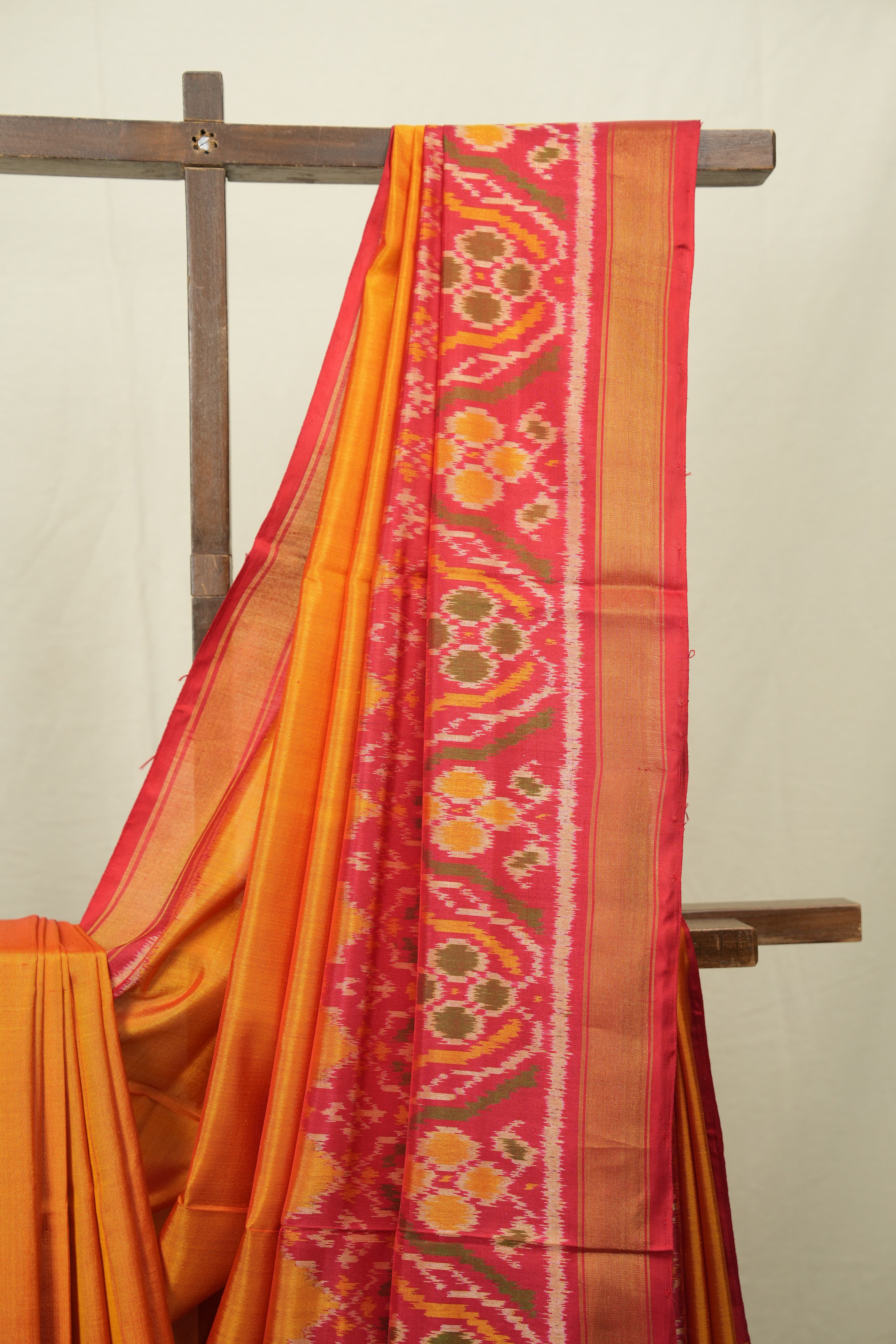 Mango Yellow Rajkot Patola Silk Saree - SRMYRPSS625