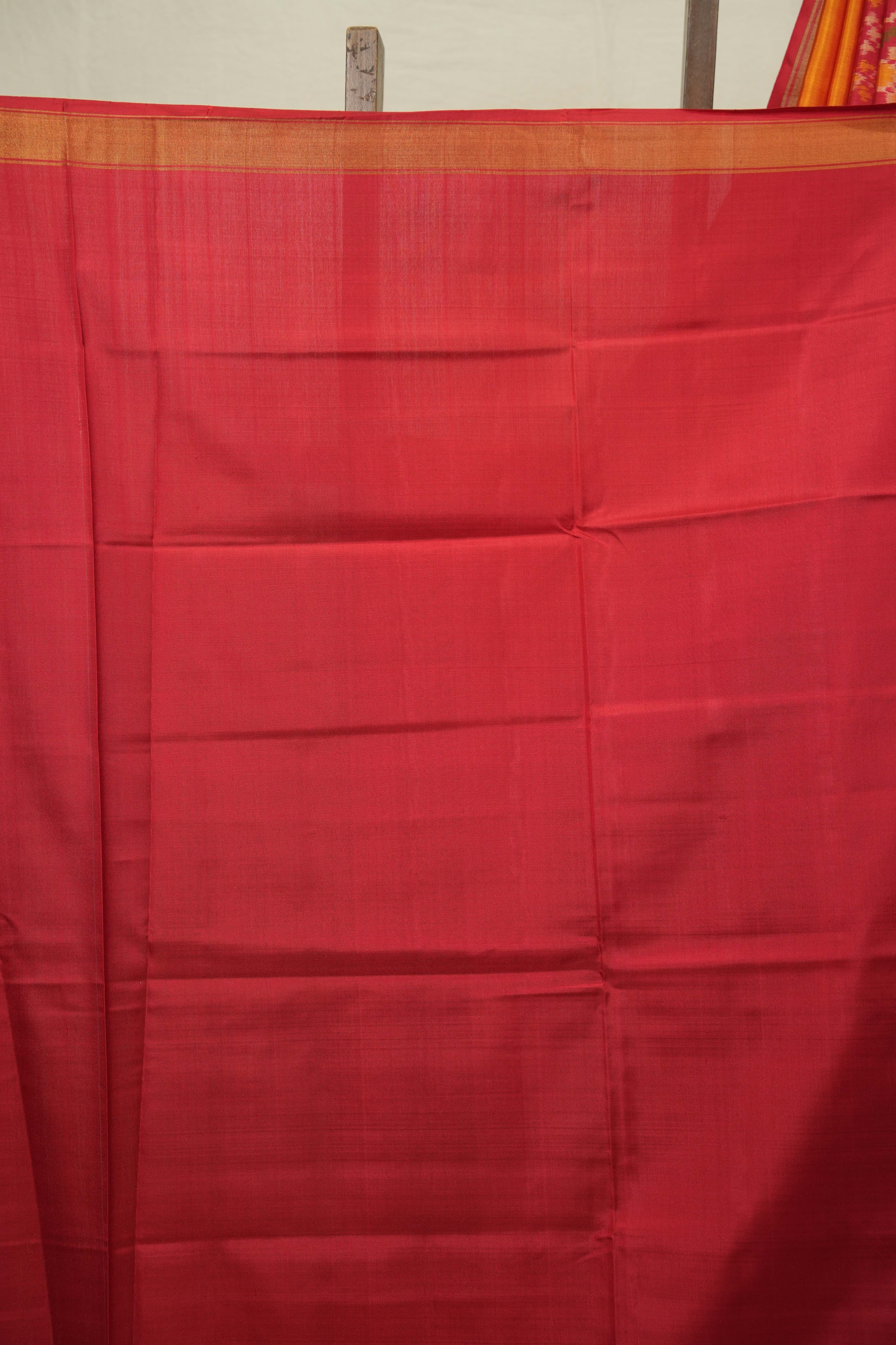 Mango Yellow Rajkot Patola Silk Saree - SRMYRPSS625