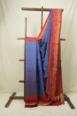 Teal Blue Rajkot Patola Silk Saree - SRTBRPSS626