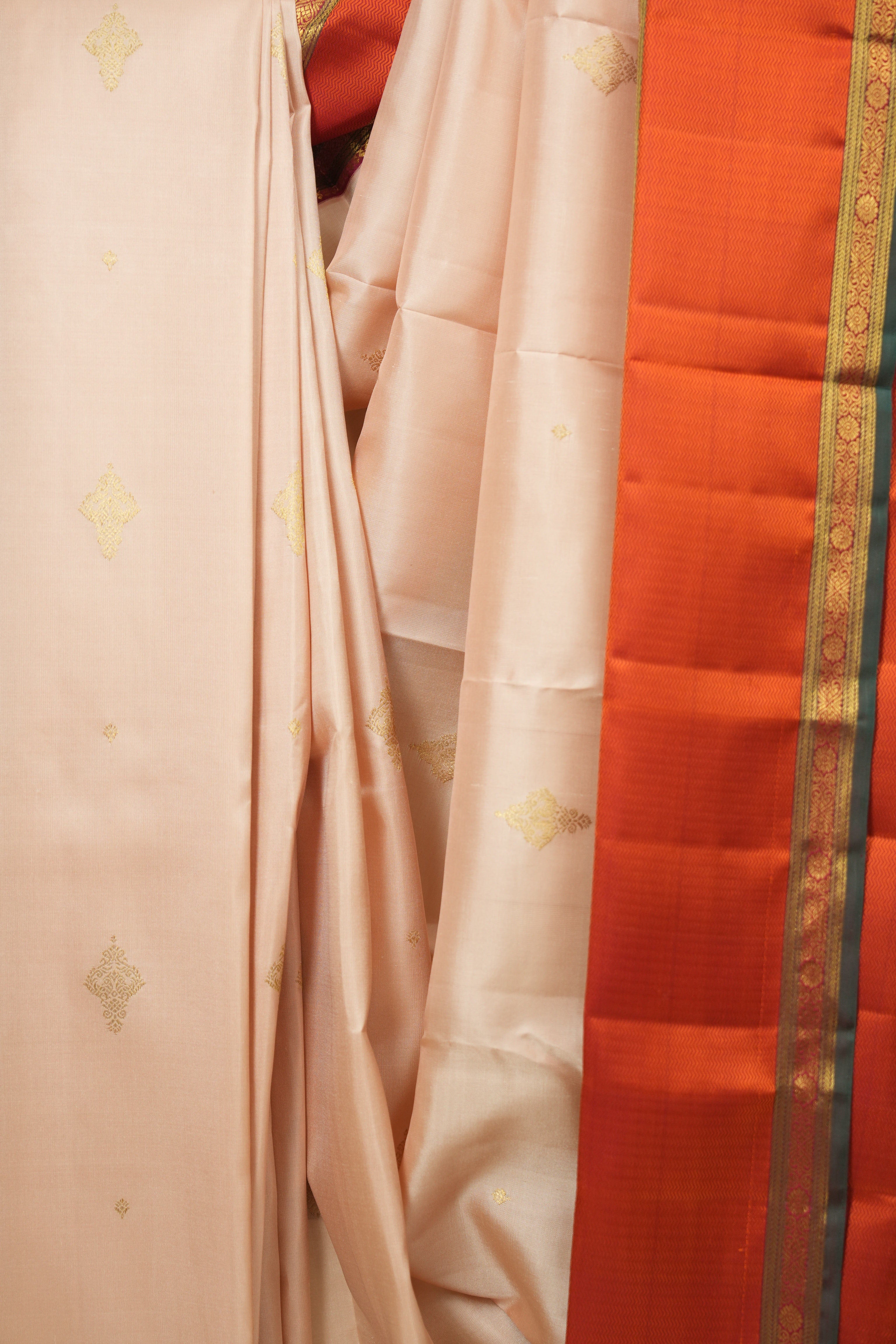 Peach Kanjivaram Silk Saree - SRPKSS1072