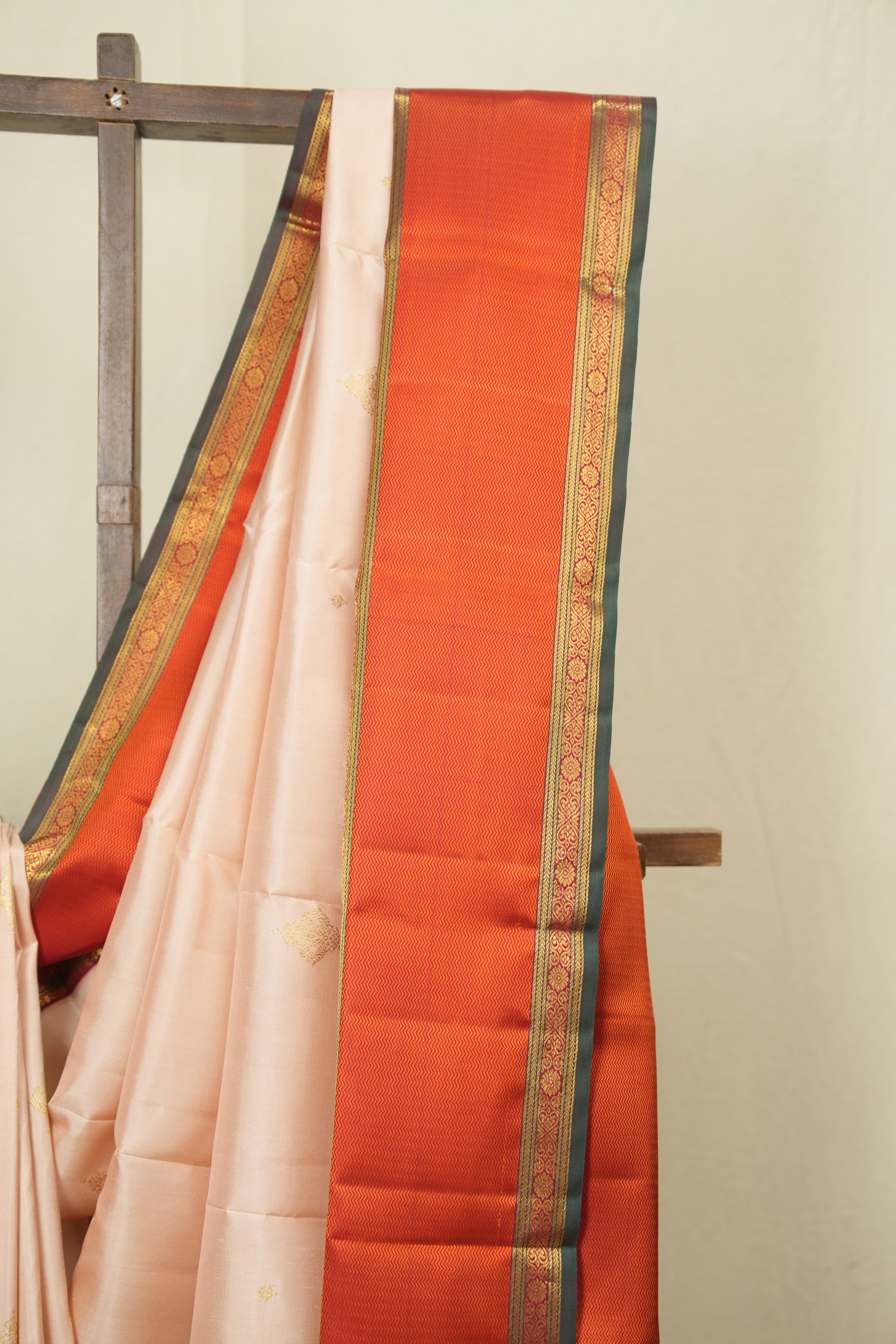 Peach Kanjivaram Silk Saree - SRPKSS1072