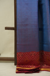 Teal Blue Rajkot Patola Silk Saree - SRTBRPSS626