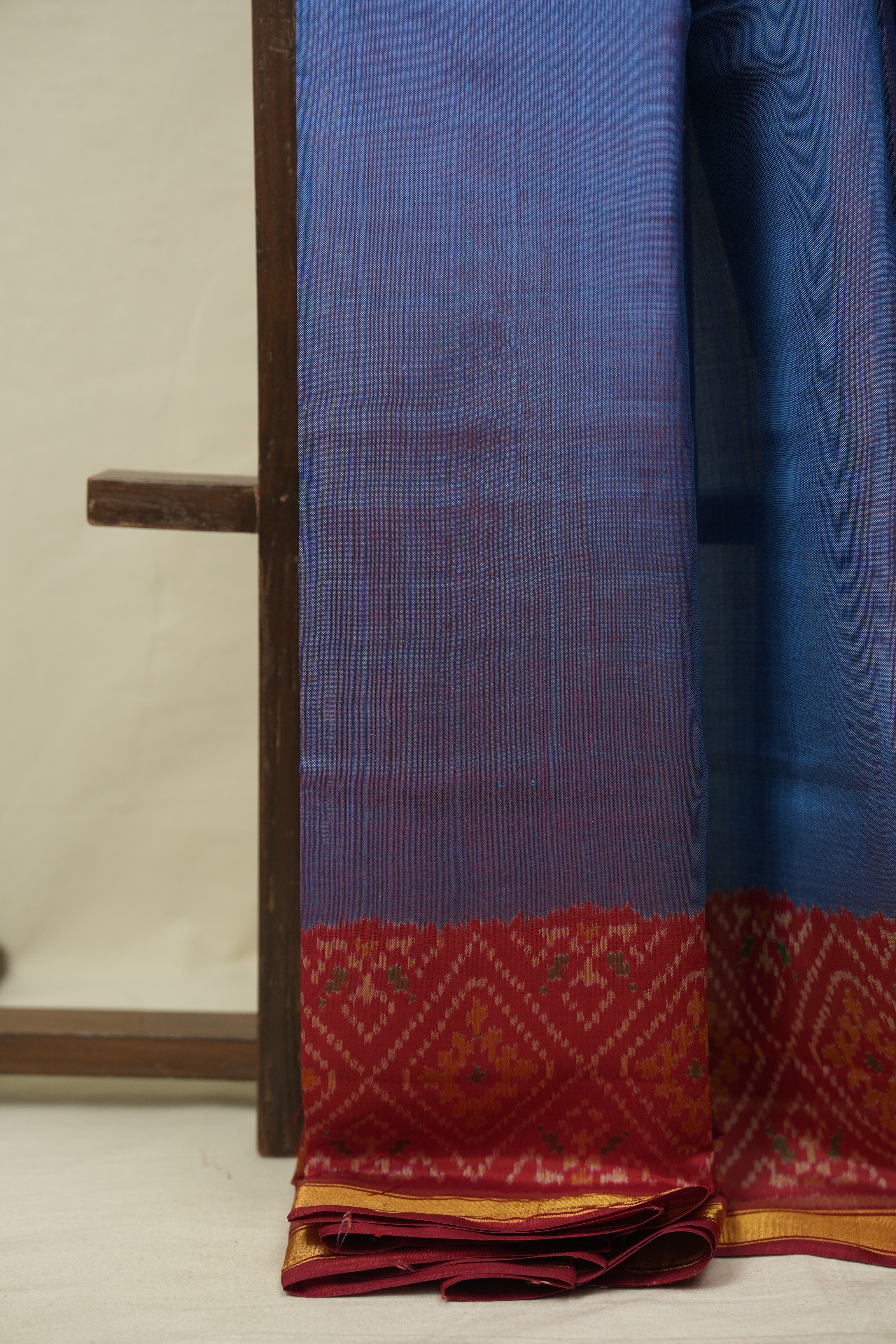 Teal Blue Rajkot Patola Silk Saree - SRTBRPSS626