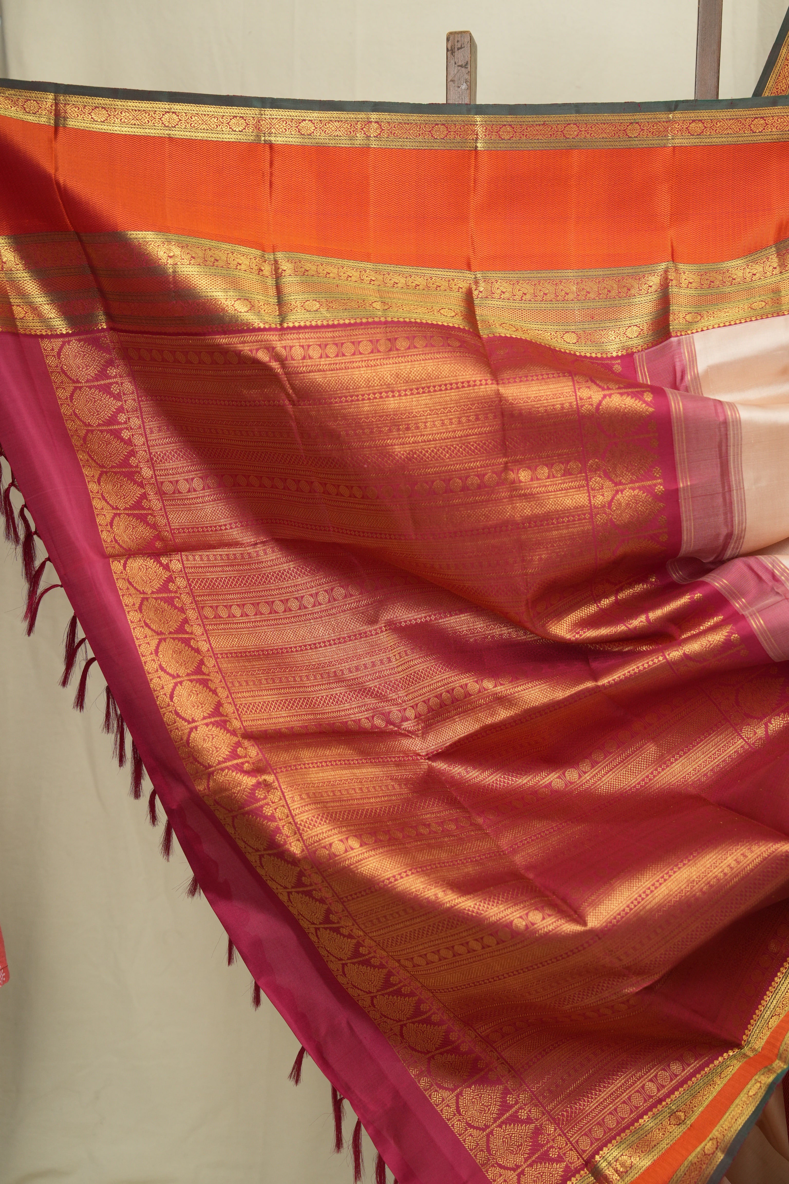Peach Kanjivaram Silk Saree - SRPKSS1072