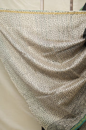 Black Green HBP Cotton Silk Saree With Chanderi Border - SRBGCSS1391