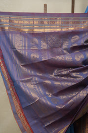 Blue Gadwal Cotton Silk Saree - SRBGCSS146