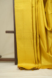 Golden Yellow Kanjivaram Silk Saree - SRGYKSS1066
