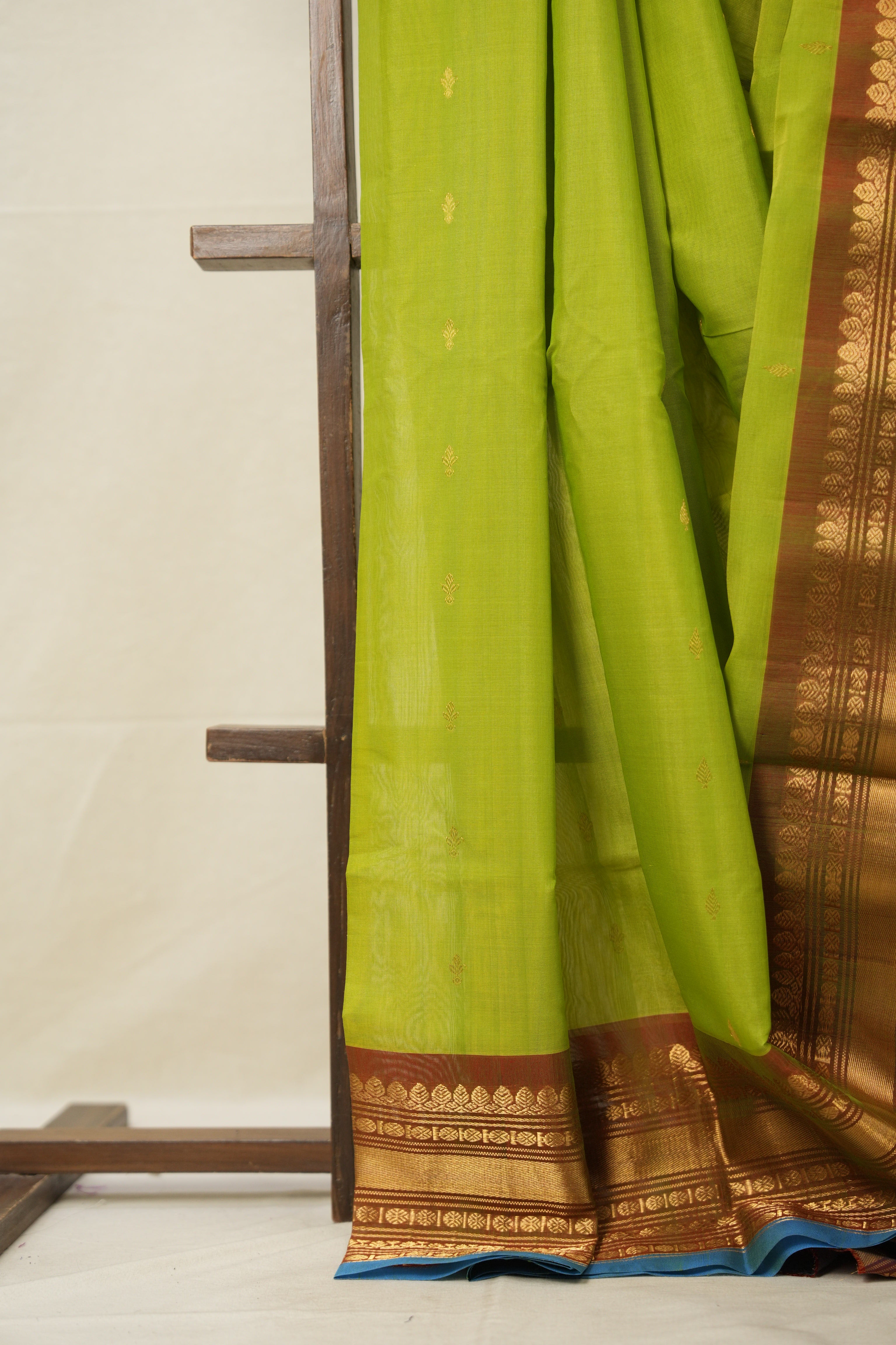 Green Gadwal Cotton Silk Saree - SRGGCSS134