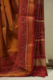 Mustard Gold Rajkot Patola Silk Saree - SRMGRPSS620