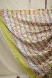 Pista Green HBP Cotton Silk Saree With Chanderi Border - SRPGCSS1398