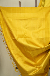 Golden Yellow Kanjivaram Silk Saree - SRGYKSS1066