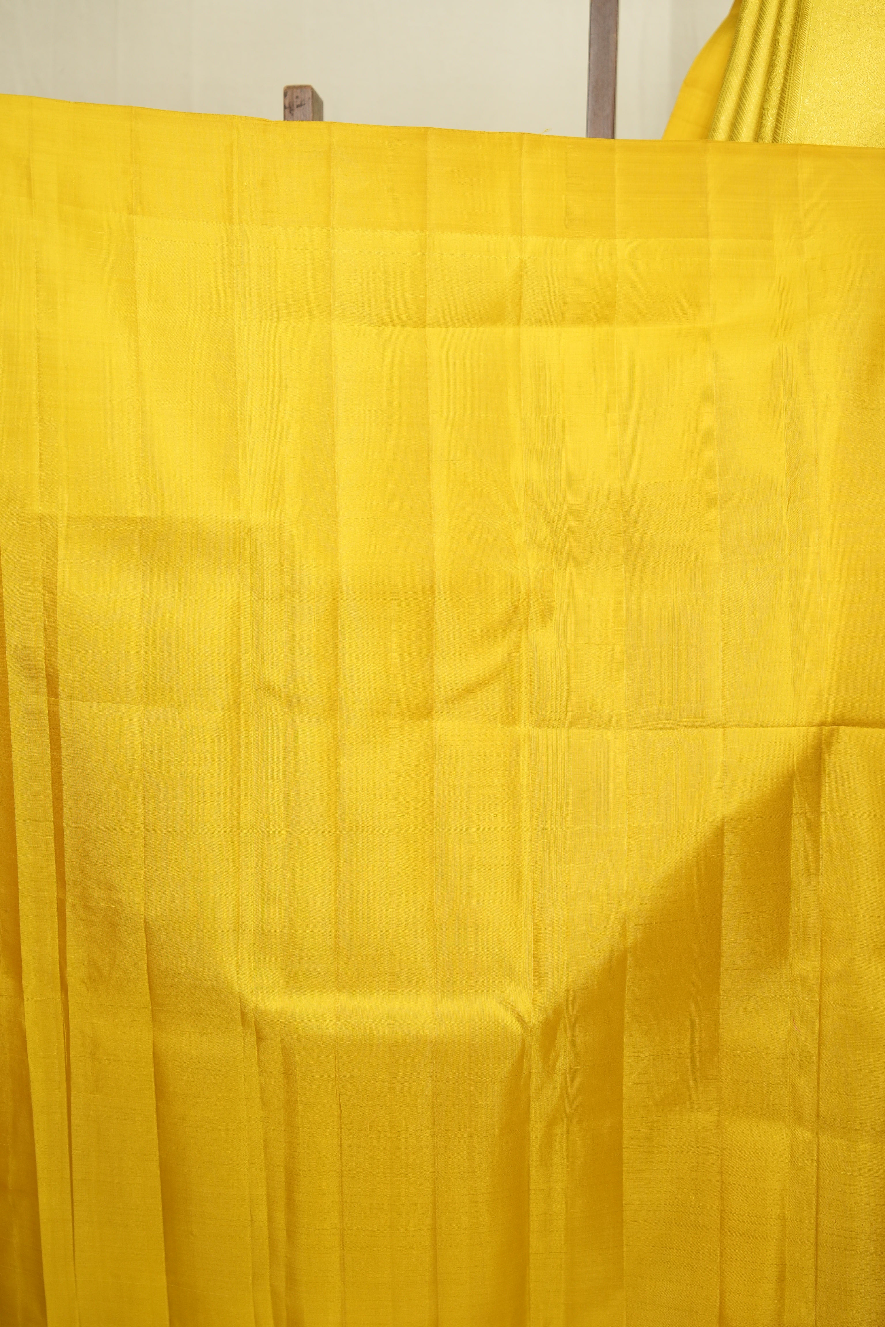 Golden Yellow Kanjivaram Silk Saree - SRGYKSS1066