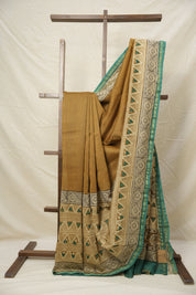 Rust HBP Cotton Silk Saree With Chanderi Border - SRRCSS1399