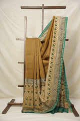 Rust HBP Cotton Silk Saree With Chanderi Border - SRRCSS1399