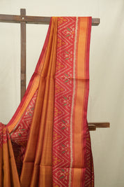 Mustard Gold Rajkot Patola Silk Saree - SRMGRPSS620
