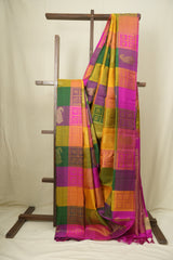 Multicolour Kanjivaram Silk Saree - SRMKSS1070