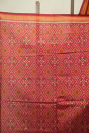 Mustard Gold Rajkot Patola Silk Saree - SRMGRPSS620