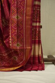 Red Rajkot Patola Silk Saree - SRRRPSS617
