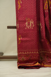 Red Rajkot Patola Silk Saree - SRRRPSS617