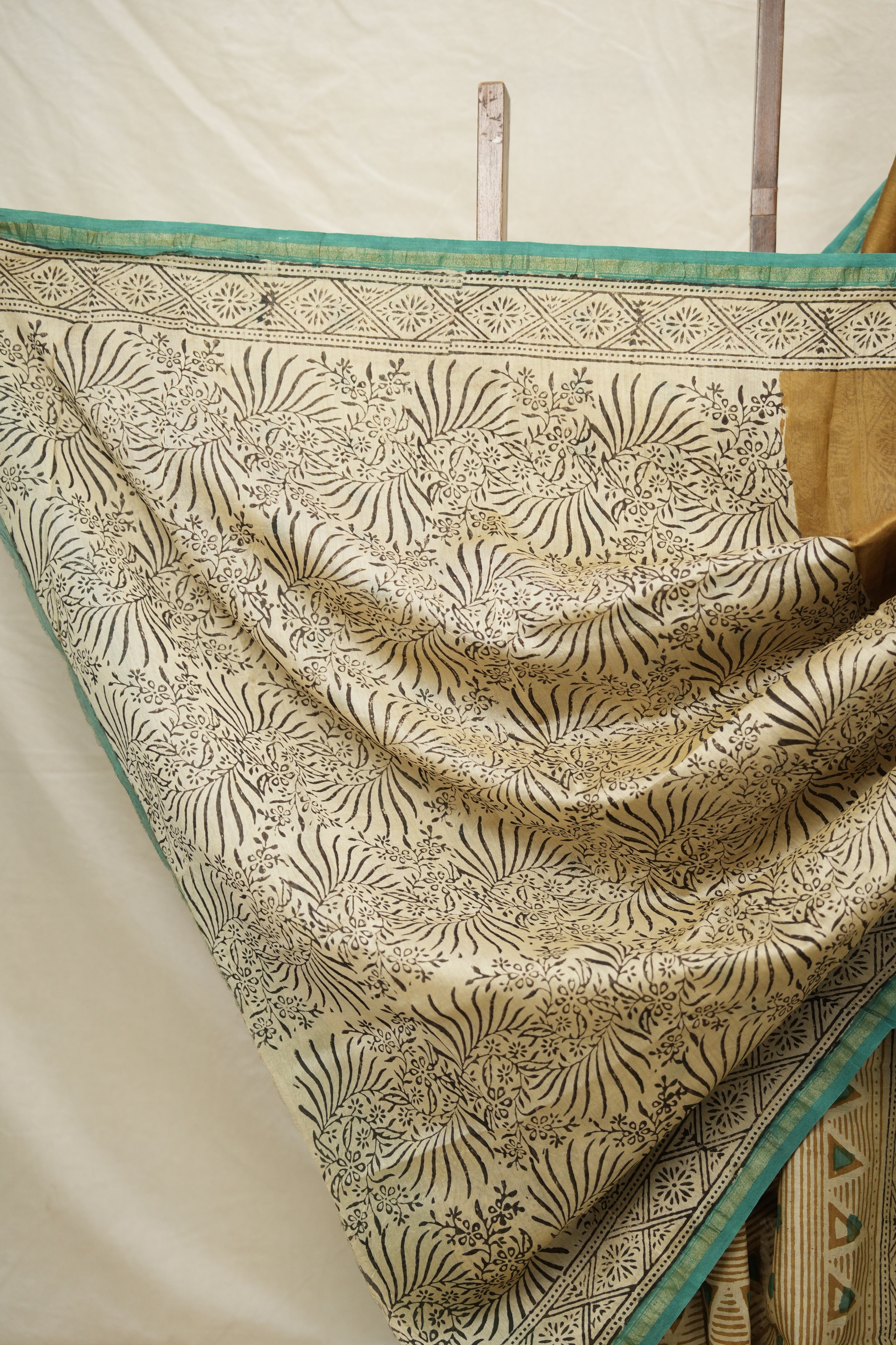 Rust HBP Cotton Silk Saree With Chanderi Border - SRRCSS1399