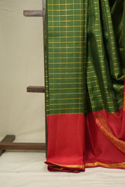 Green Kanjivaram Silk Saree - SRGKSS1067