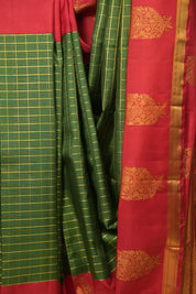 Green Kanjivaram Silk Saree - SRGKSS1067
