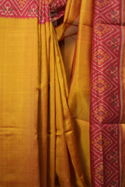 Mustard Rajkot Patola Silk Saree - SRMRPSS627