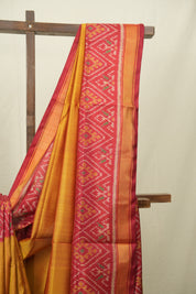 Mustard Rajkot Patola Silk Saree - SRMRPSS627