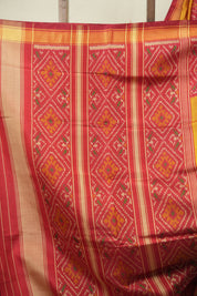 Mustard Rajkot Patola Silk Saree - SRMRPSS627