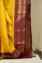 Yellow Kanjivaram Silk Saree - SRYKSS1074