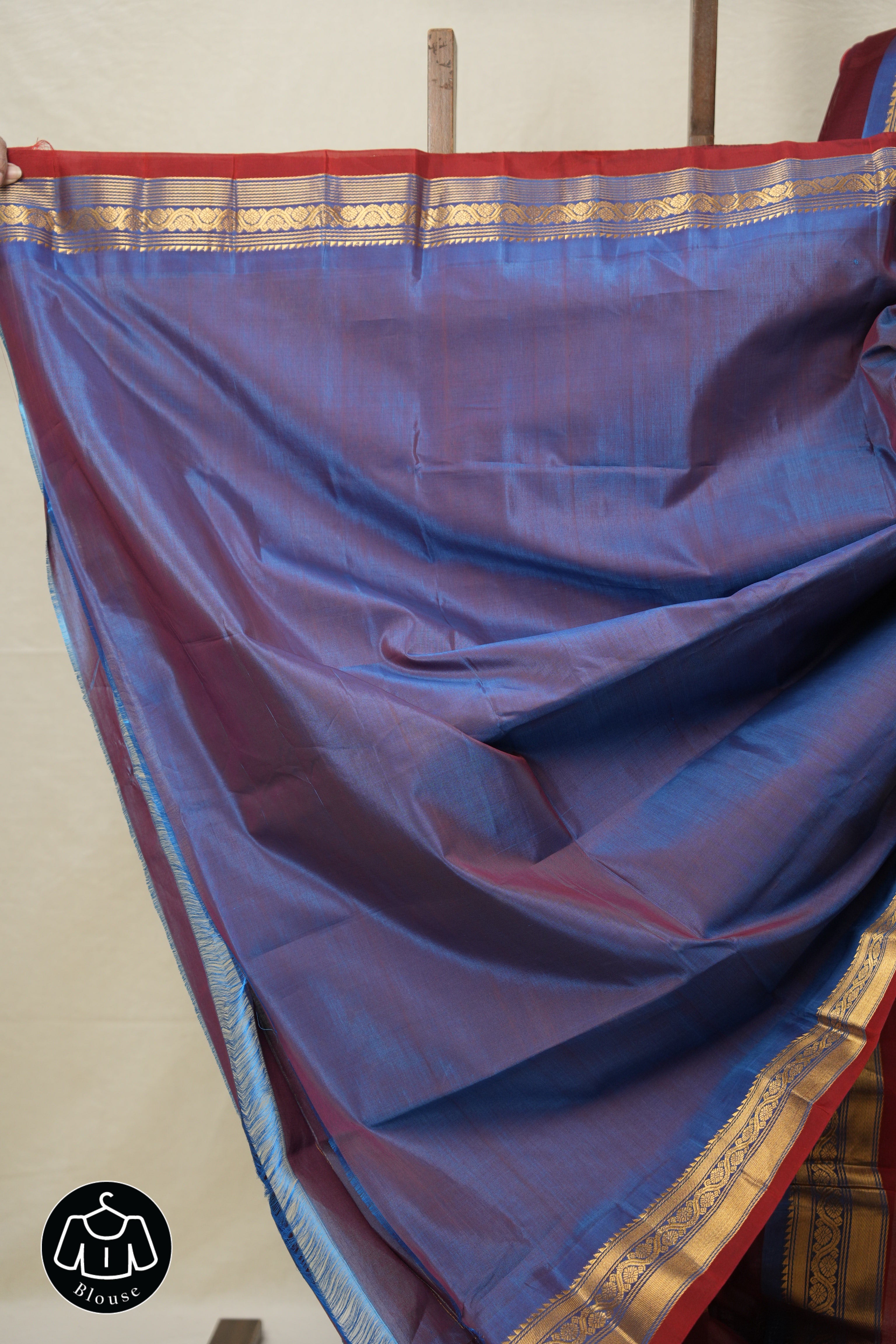 Maroon Gadwal Cotton Silk Saree - SRMGCSS142